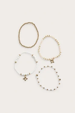 Armband med pärlor i 4-pack