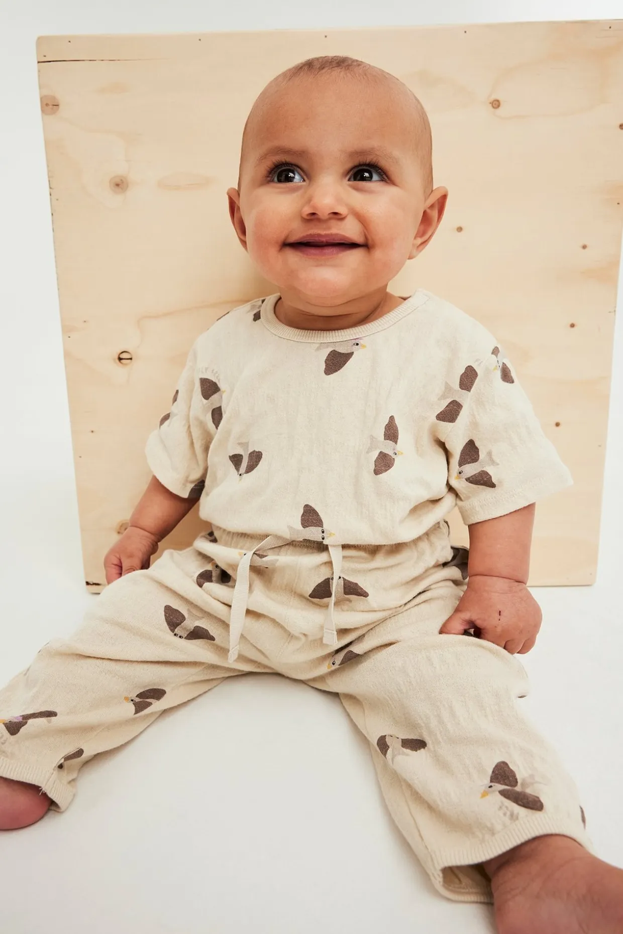 Babybyxor med fåglar