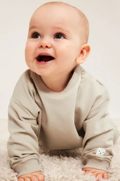 Baby sweatshirt med borstad insida