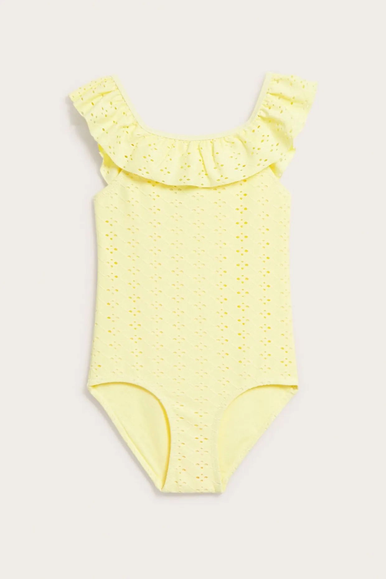 Baddräkt med broderie anglaise