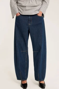 Barrel jeans high waist