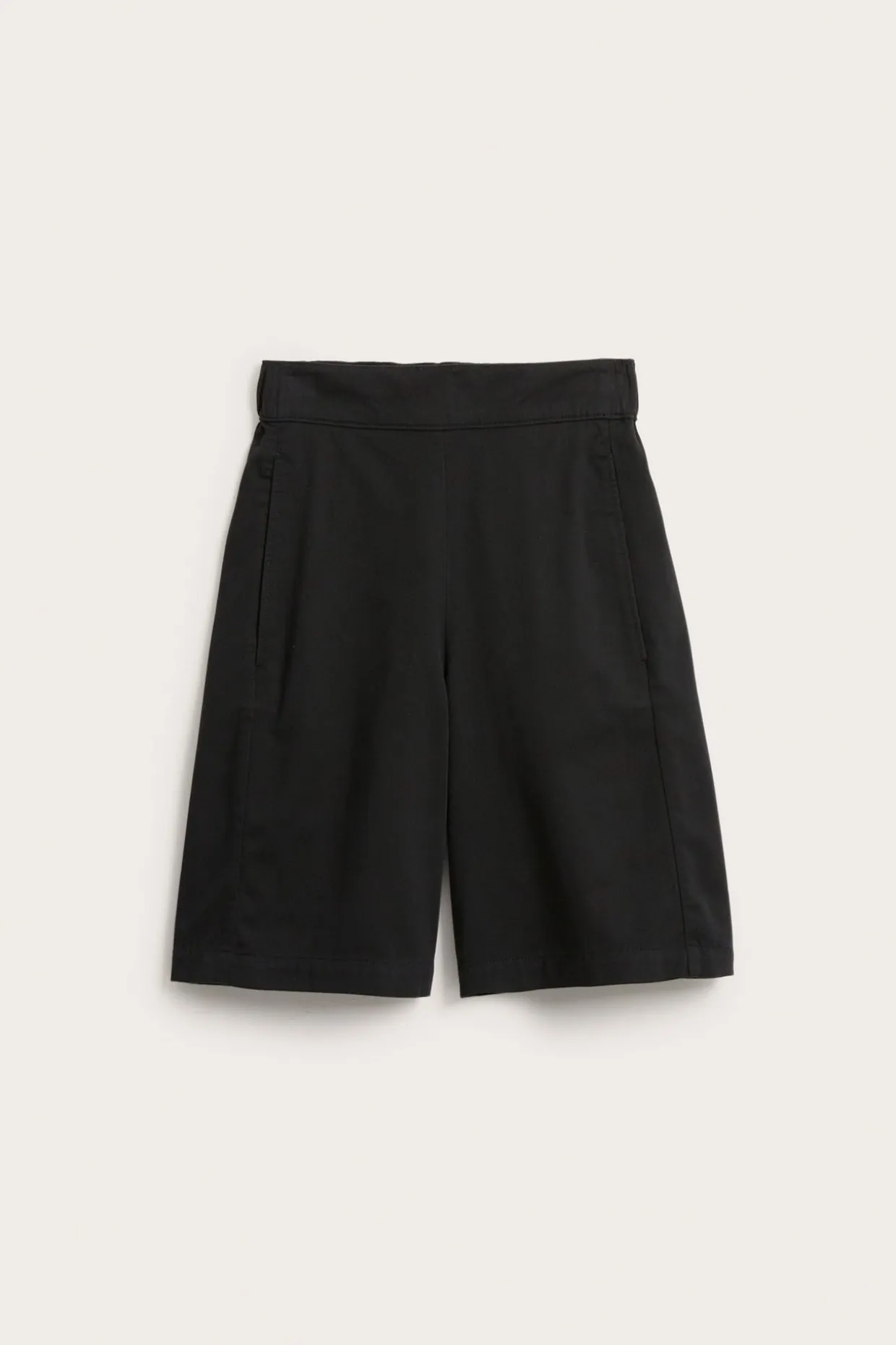 Bermudashorts i lyocell och bomullsmix