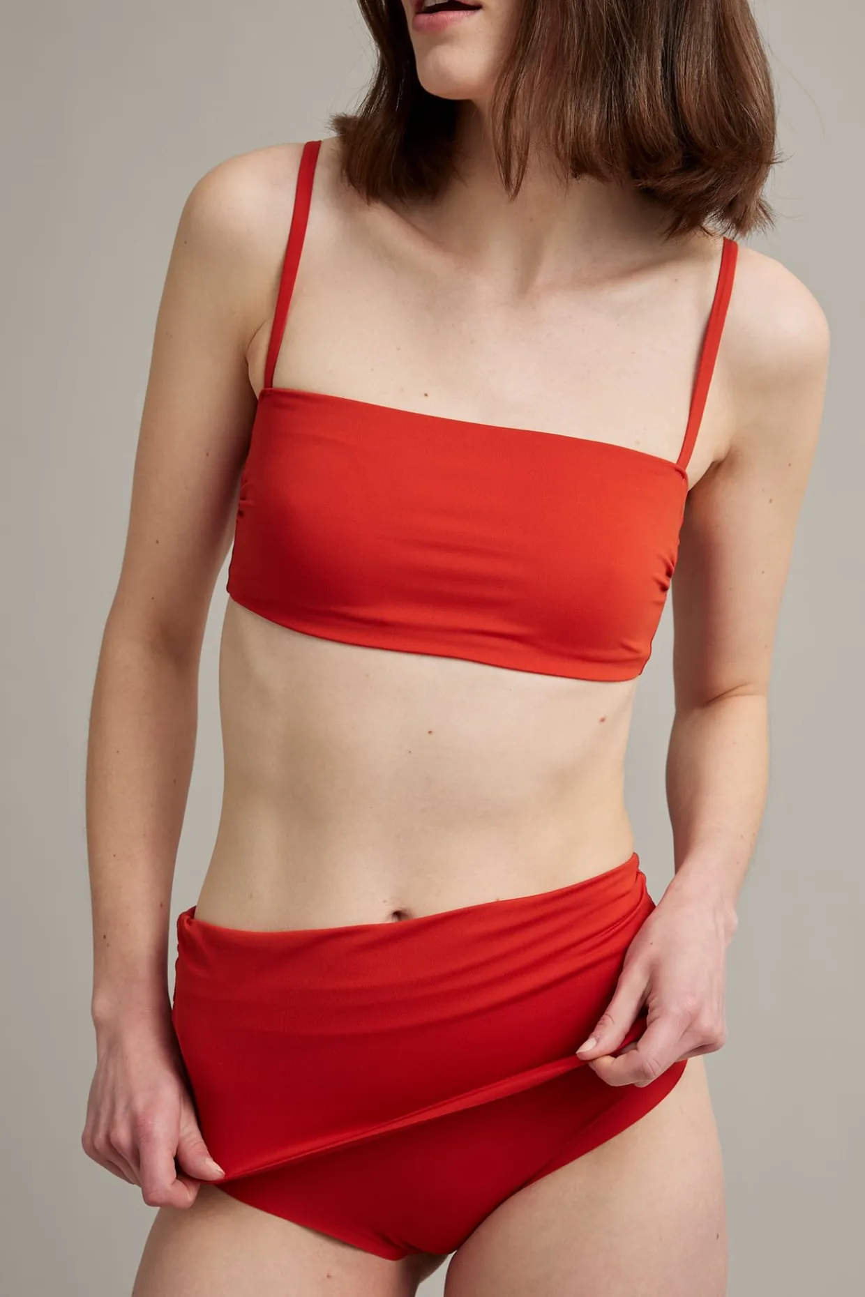 Bikinitrosa brief med nedvikbar midja