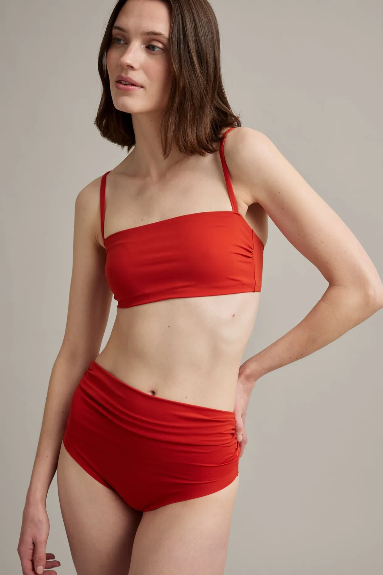 Bikinitrosa brief med nedvikbar midja