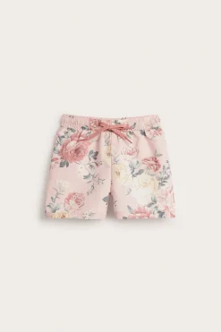 Blommiga badshorts