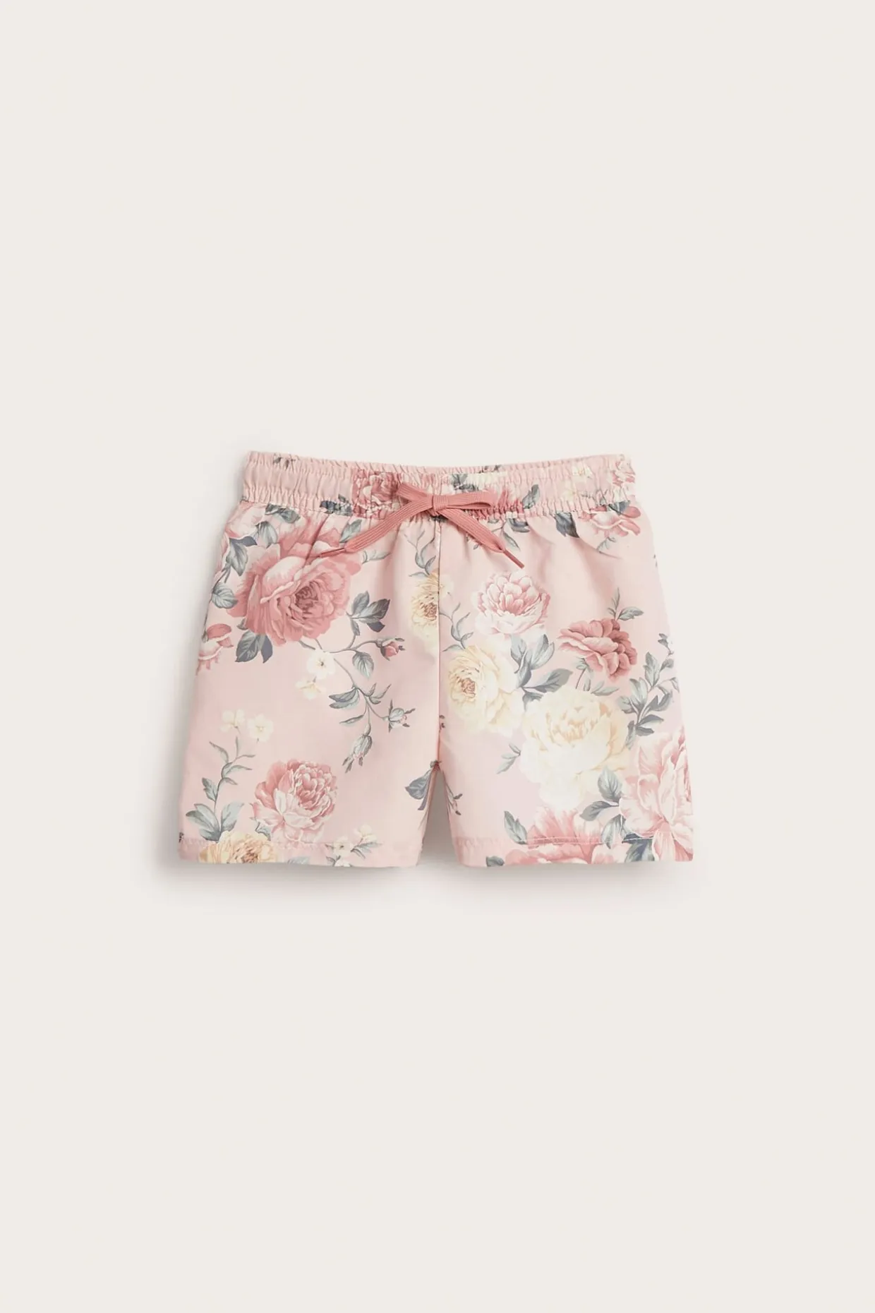 Blommiga badshorts