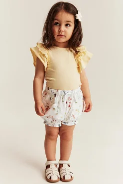 Blommiga jerseyshorts