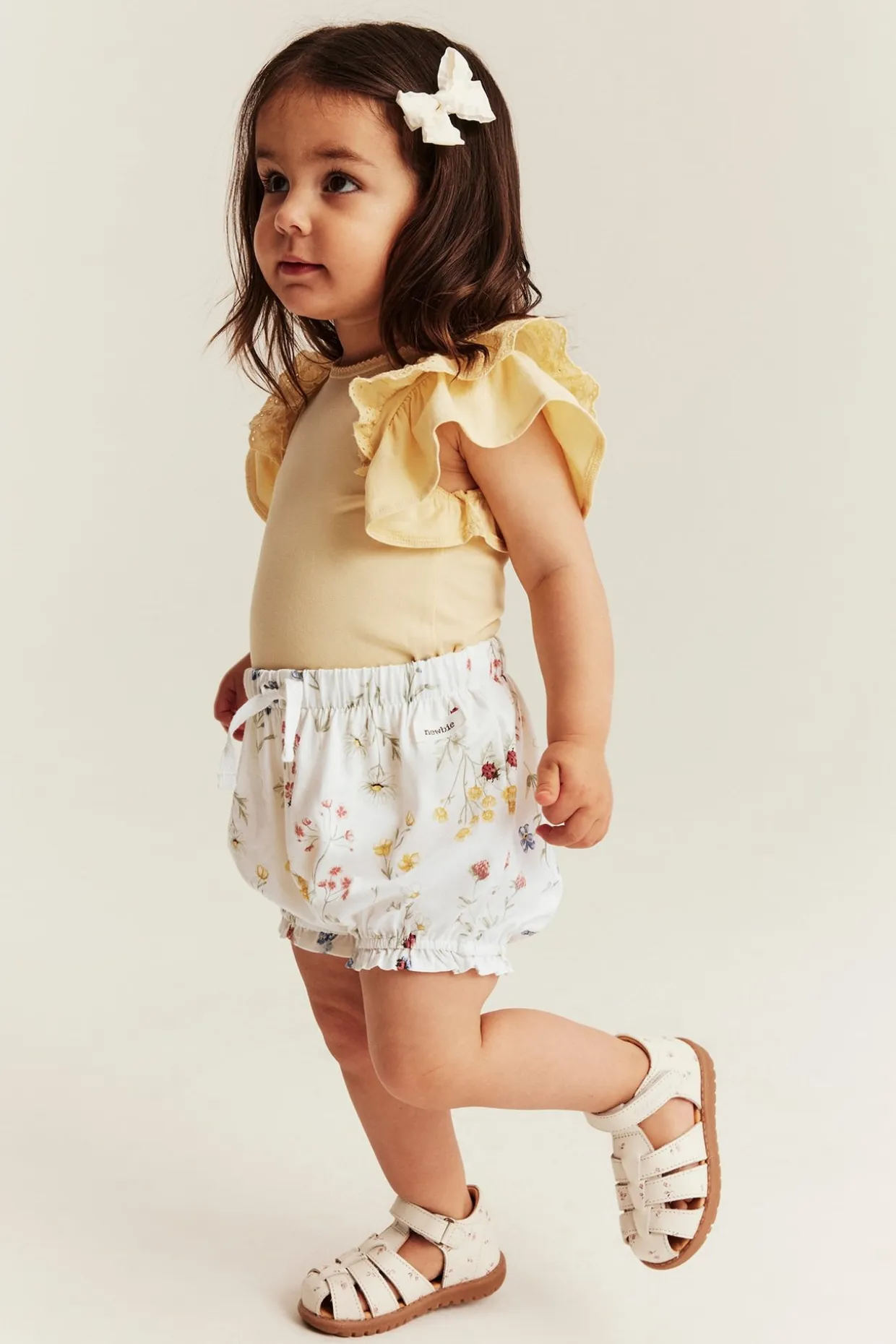 Blommiga jerseyshorts