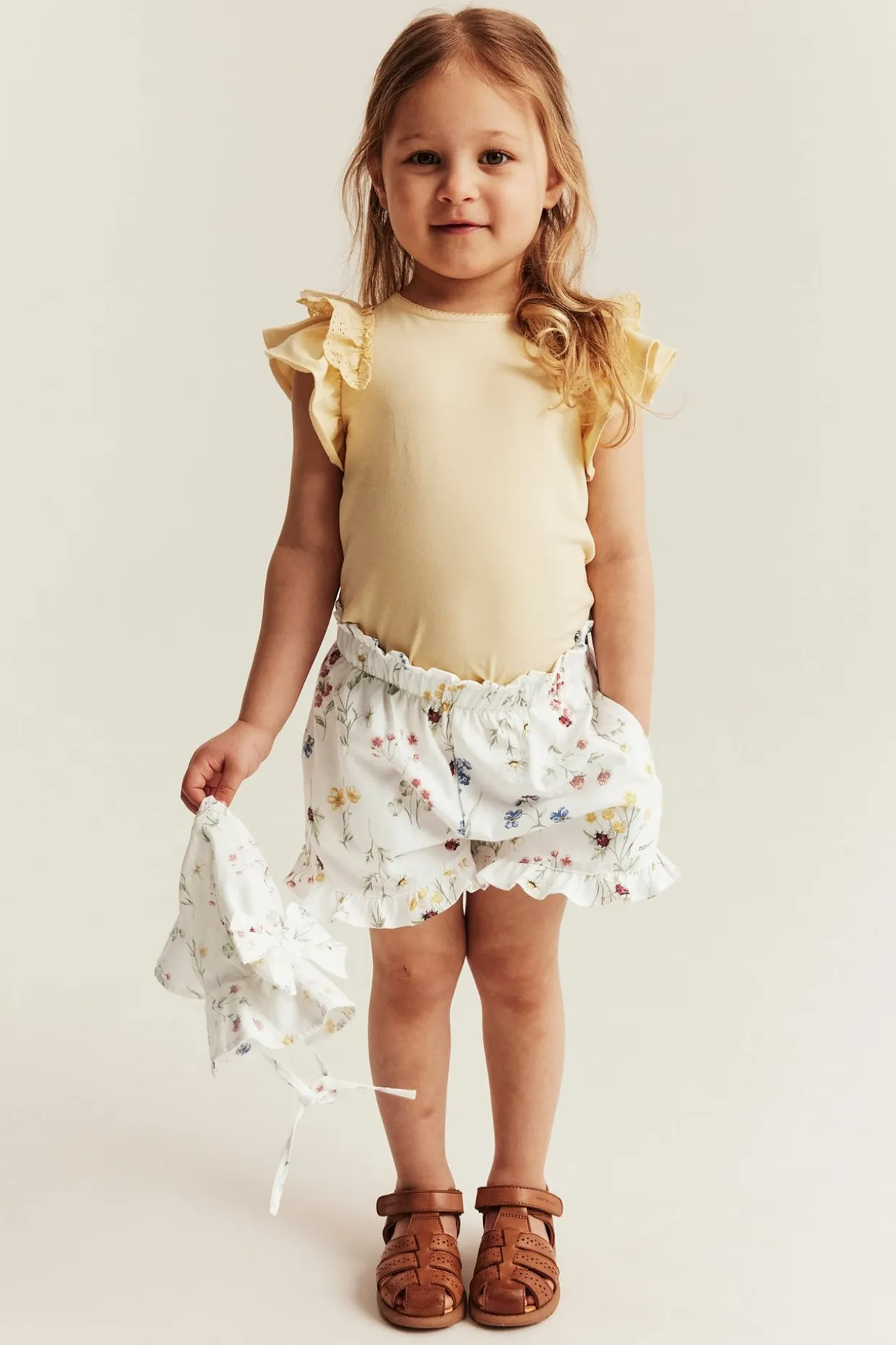 Blommiga shorts i jersey