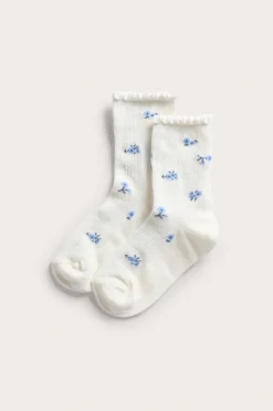 Blommiga strumpor i 2-pack