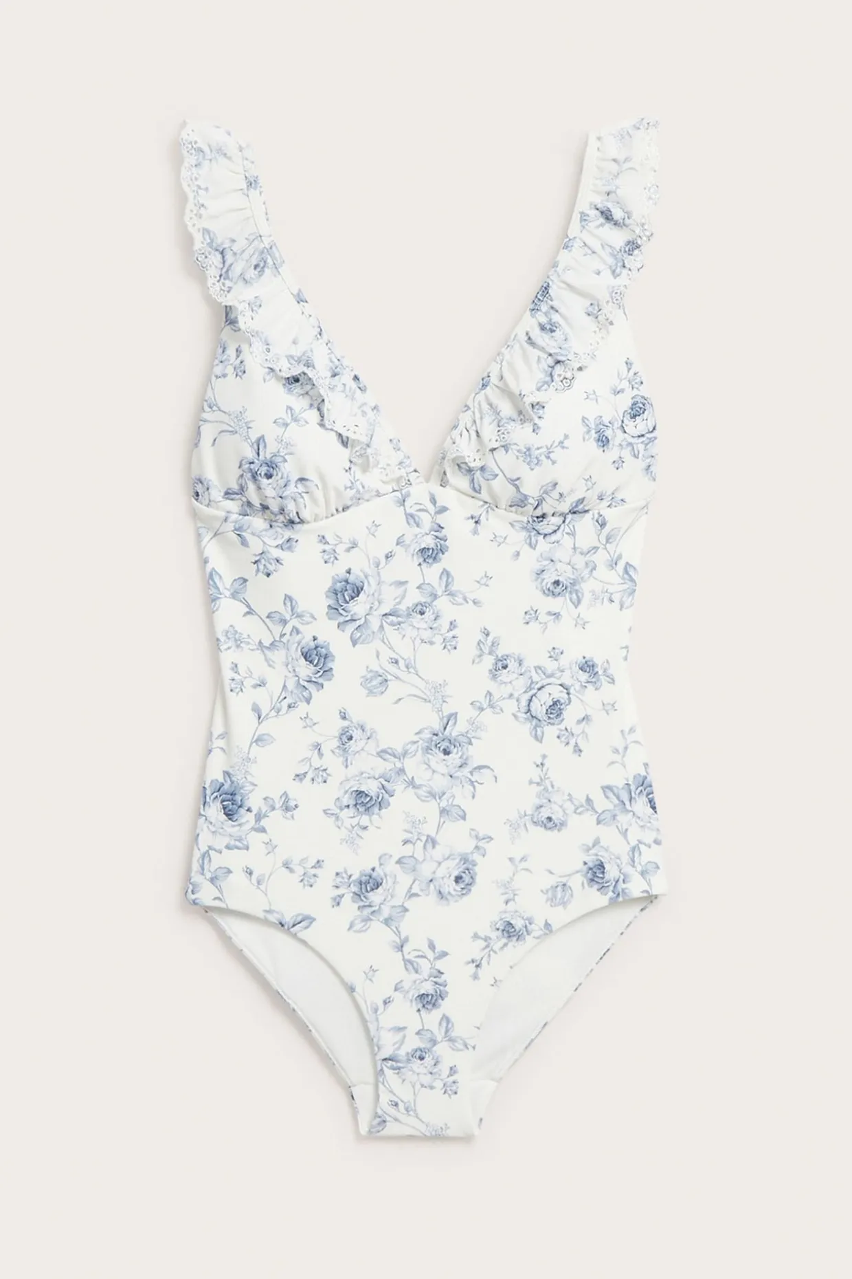 Blommig baddräkt Newbie Woman