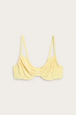Blommig bikini-bh med bygel