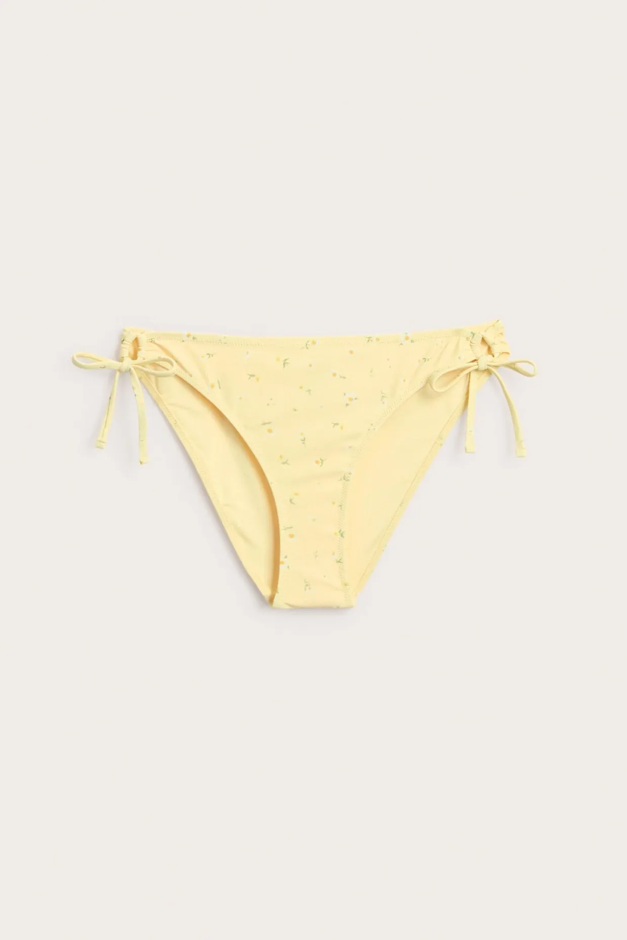 Blommig bikinitrosa med knytband