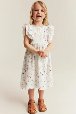 Blommig jerseyklänning