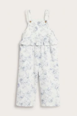 Blommig jumpsuit med volang