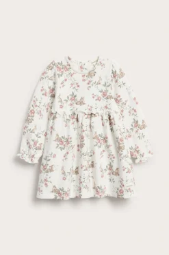 Blommig klänning i jersey