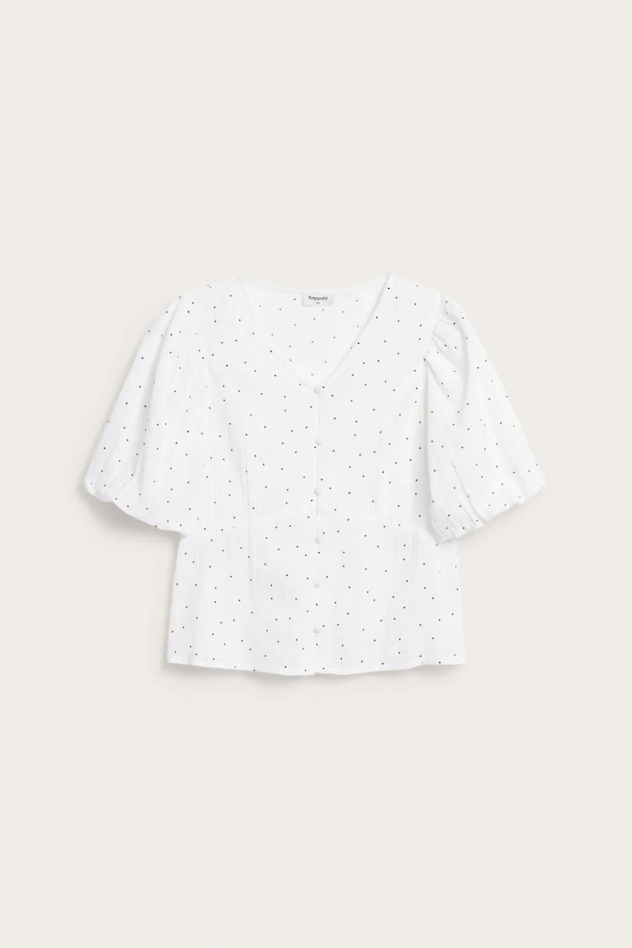 Blus med puffärm