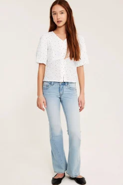 Blus med puffärm