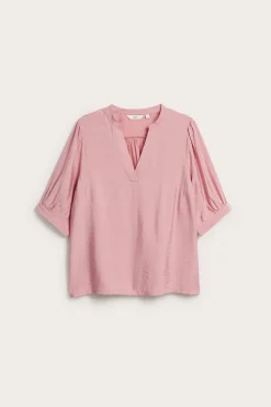 Blus med puffärm