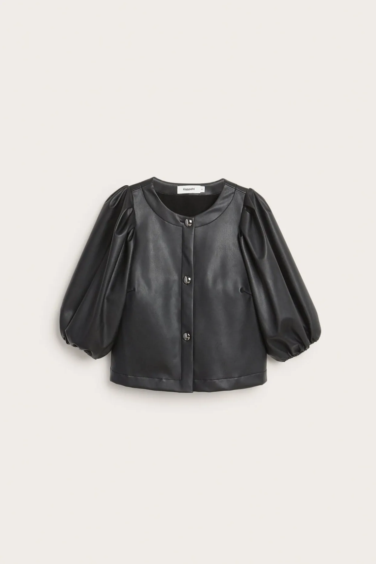 Blus med puffärmar