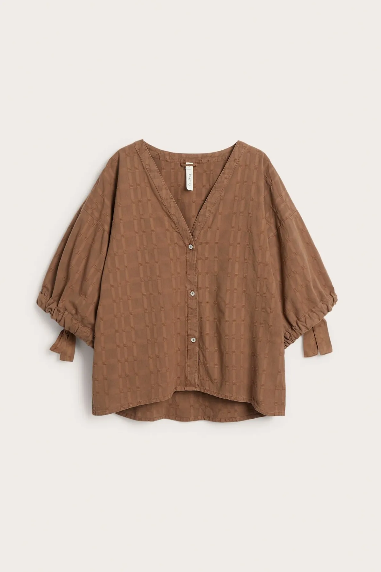 Blus med struktur