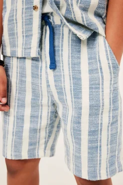 Bomullsshorts med resår i midjan