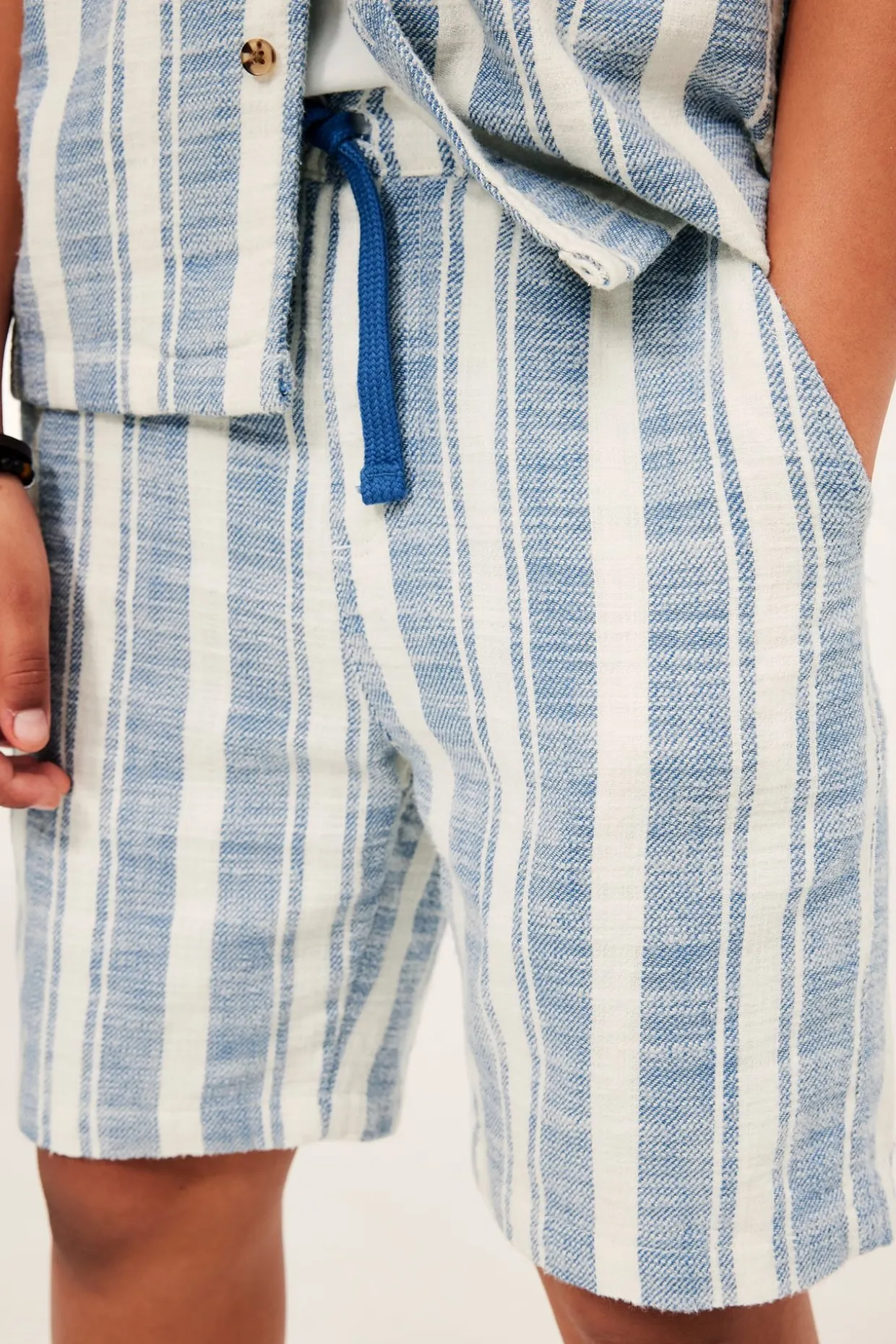 Bomullsshorts med resår i midjan