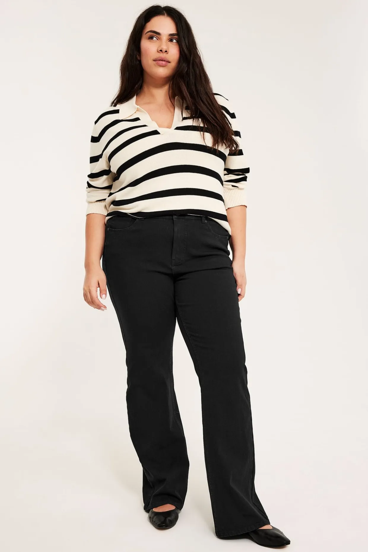 Bootcut jeans high waist