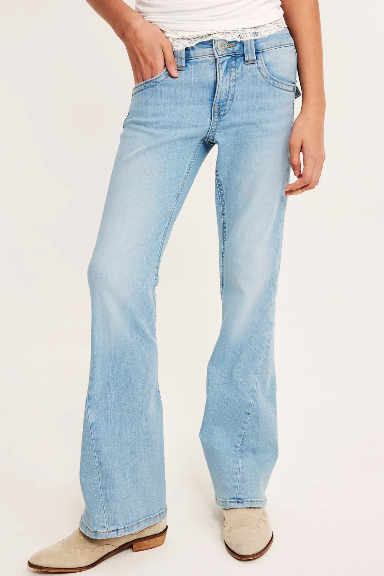 Bootcut jeans low waist