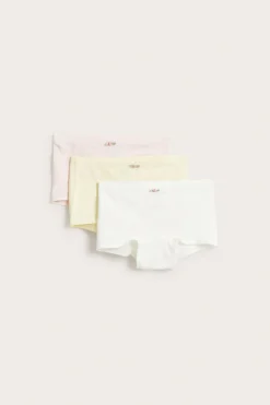 Boxertrosor i 3-pack med rosapplikation