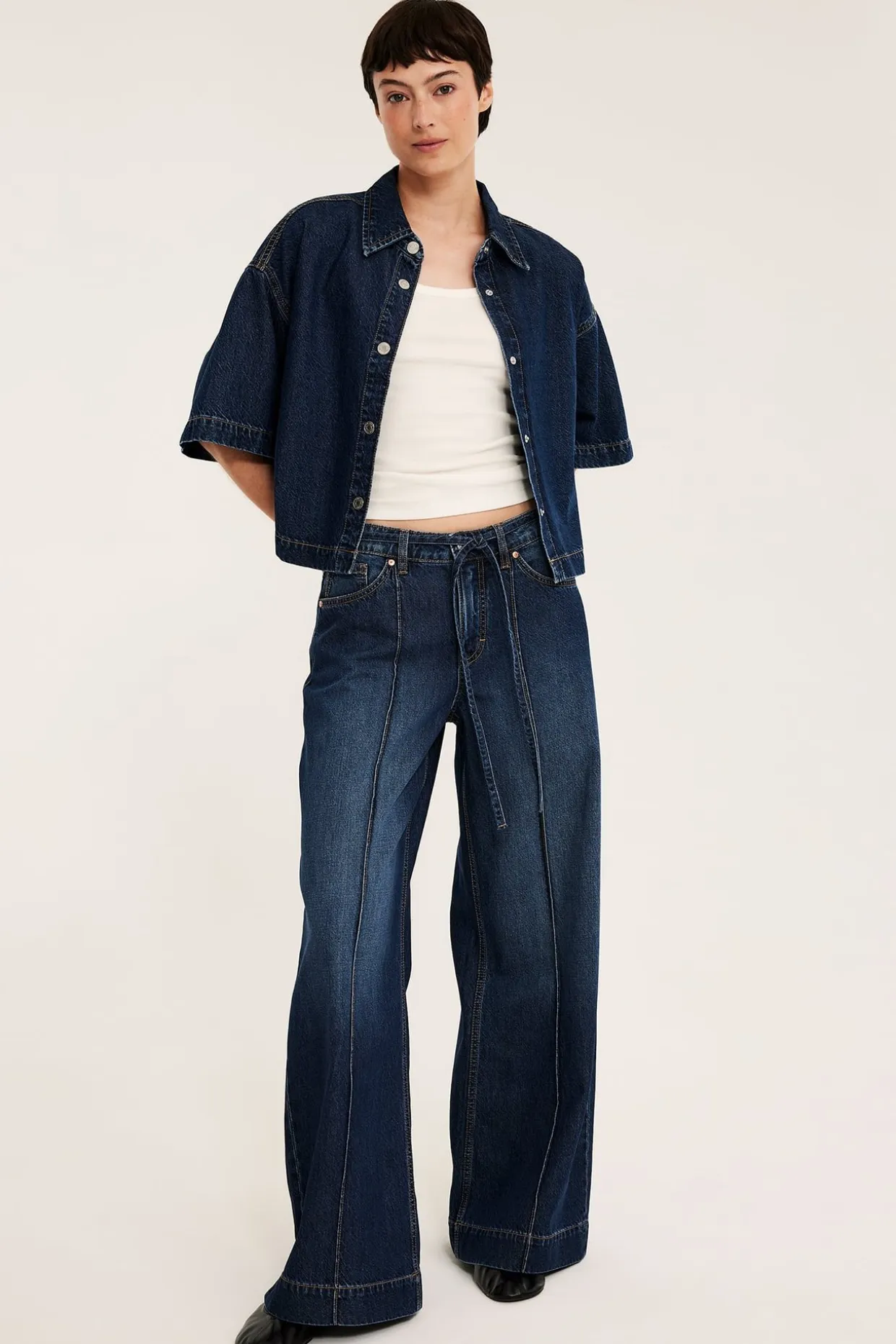 Boxig jeansskjorta