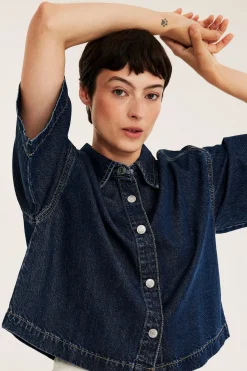 Boxig jeansskjorta