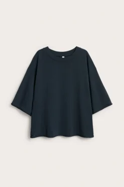 Boxig t-shirt med rullade kanter