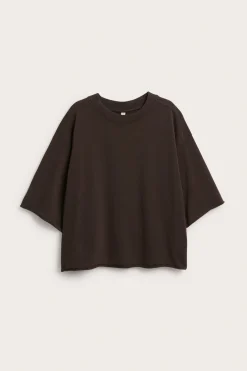 Boxig t-shirt med rullade kanter