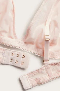 Bralette med hjärtmönster