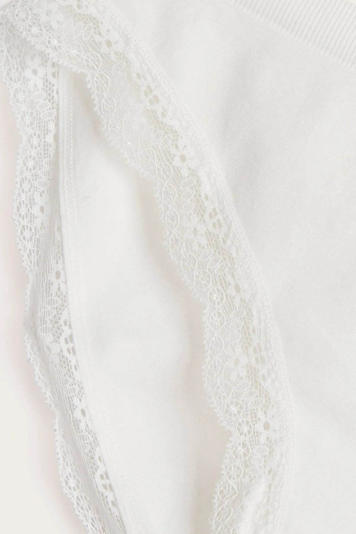 Brieftrosa seamless med spets
