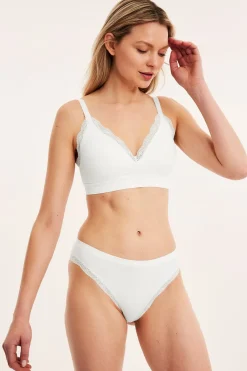 Brieftrosa seamless med spets