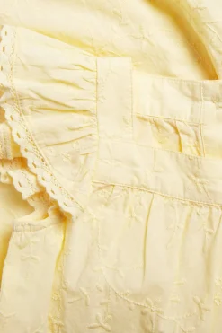 Broderad vävd romper