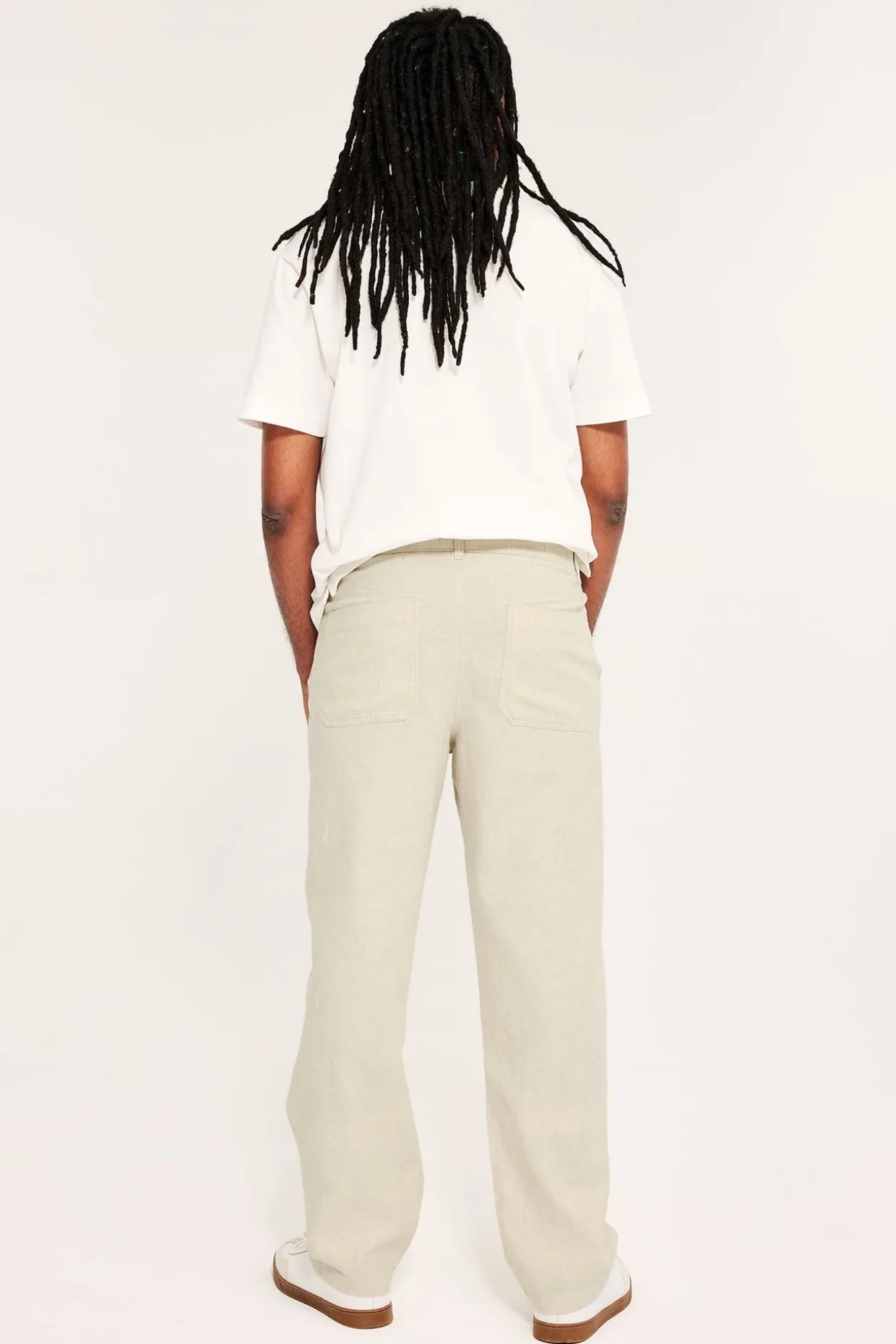 Byxa i linnemix regular fit
