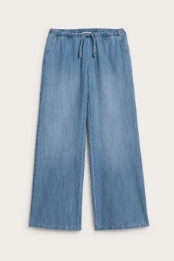 Byxor i mjuk denim