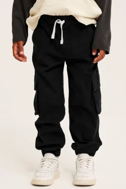 Cargobyxor i stretchig twill