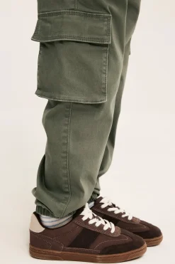 Cargobyxor i stretchig twill