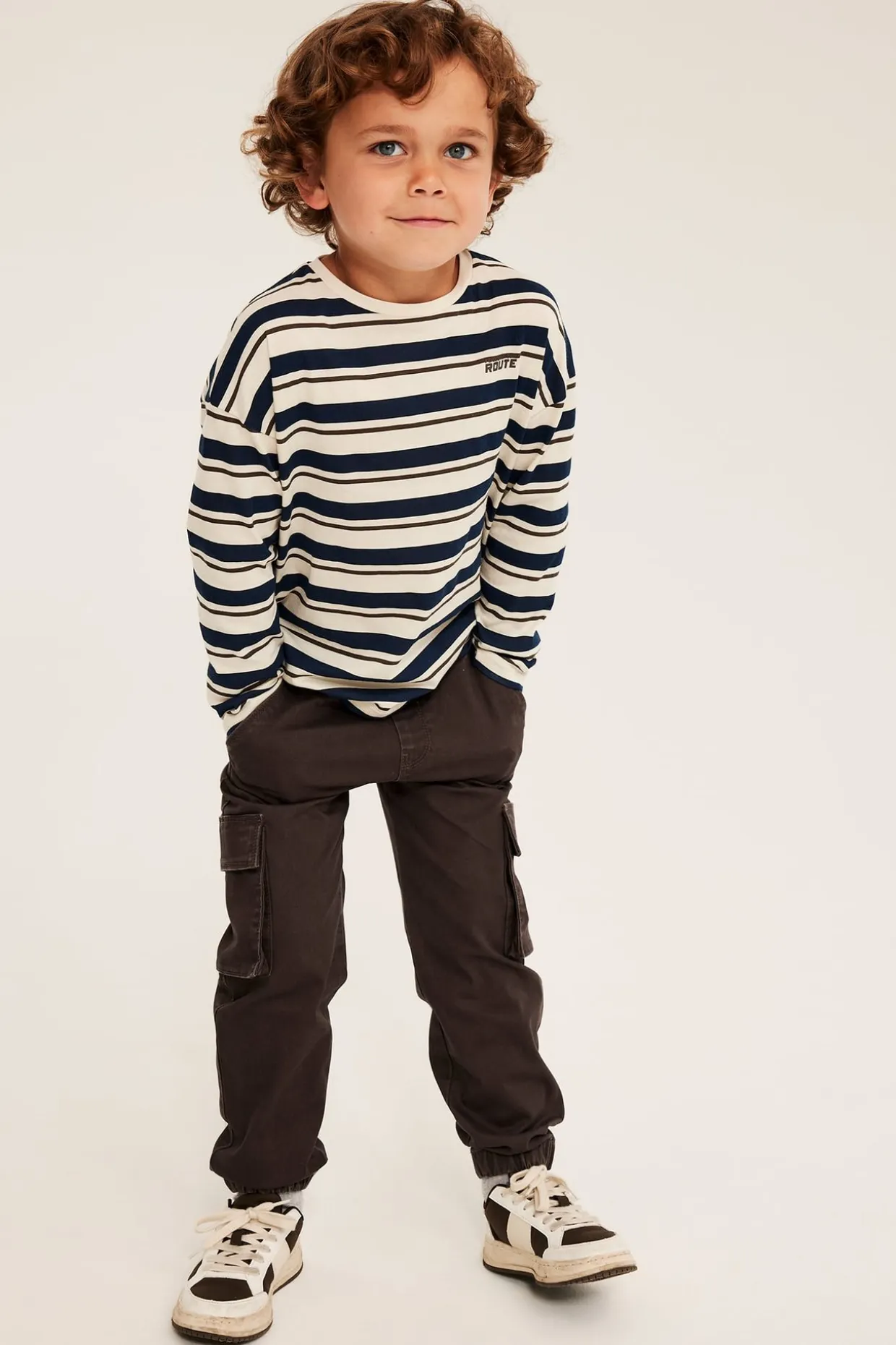 Cargobyxor i stretchig twill