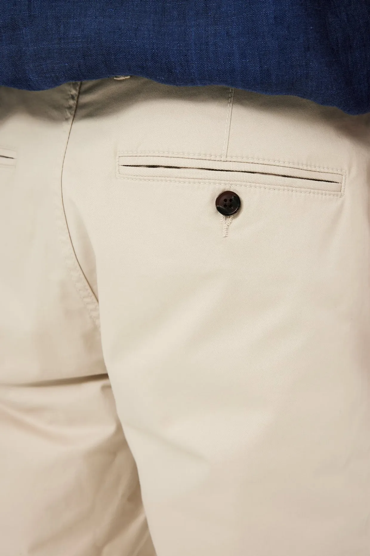 Chinosshorts i bomullstwill