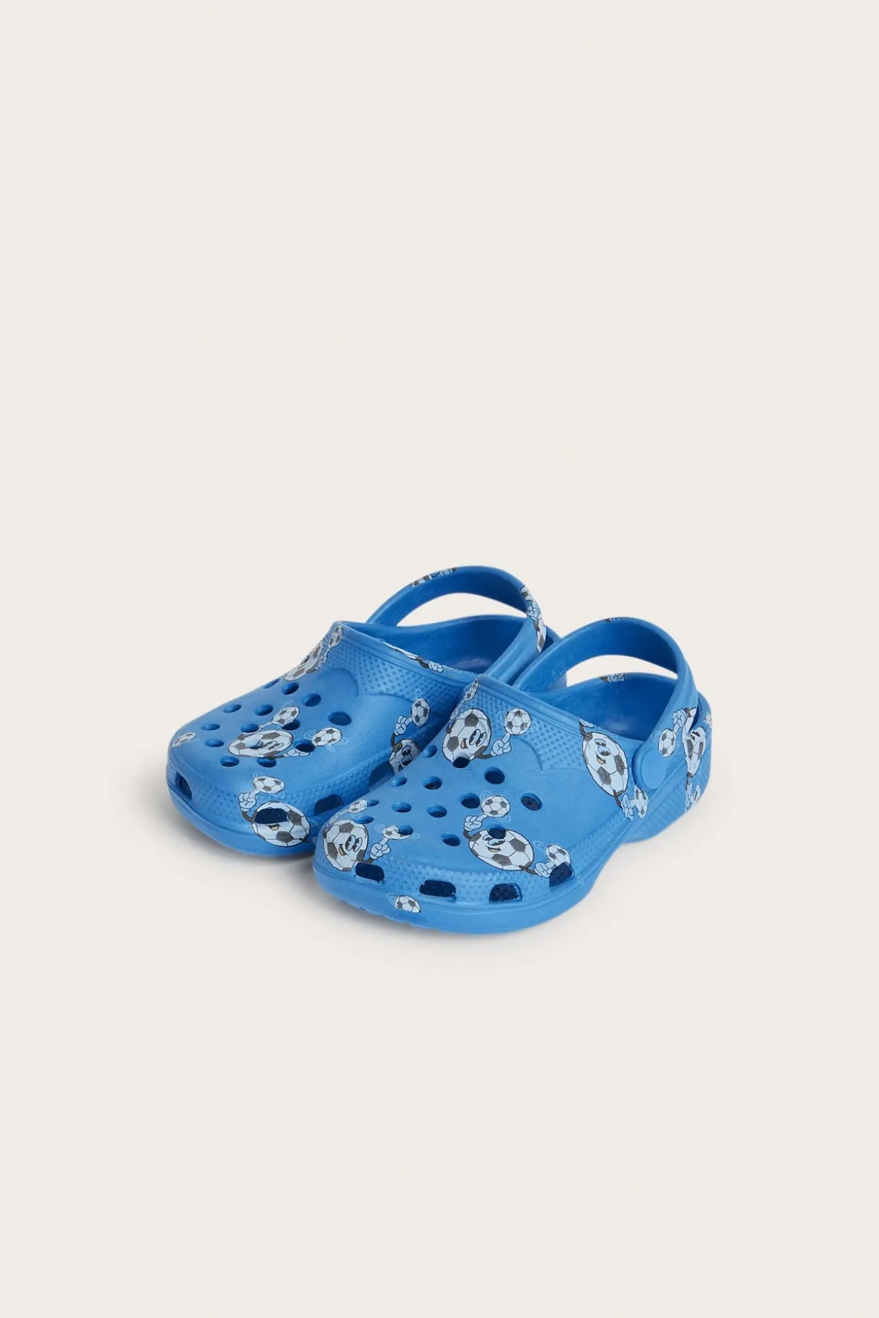Clogs med fotbollar