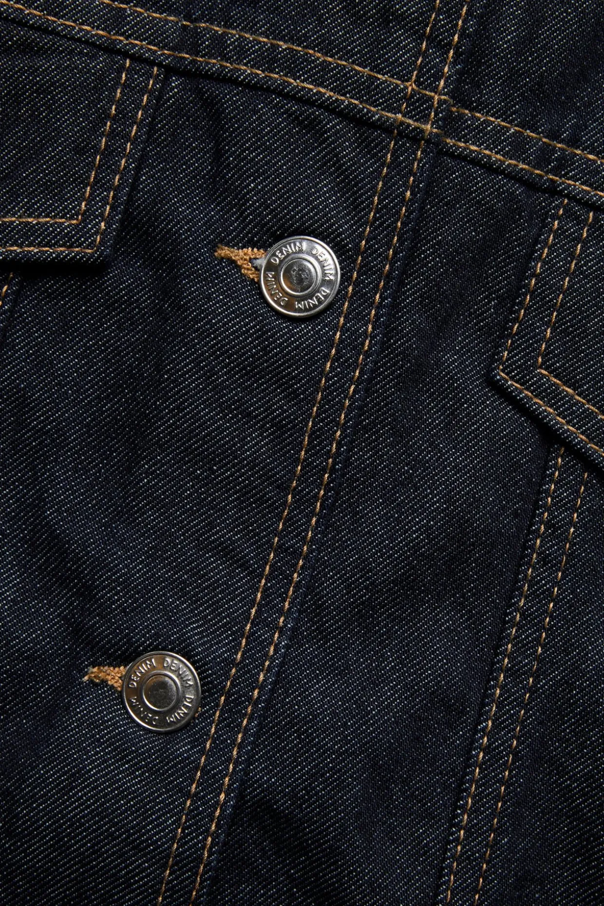 Croppad jeansjacka