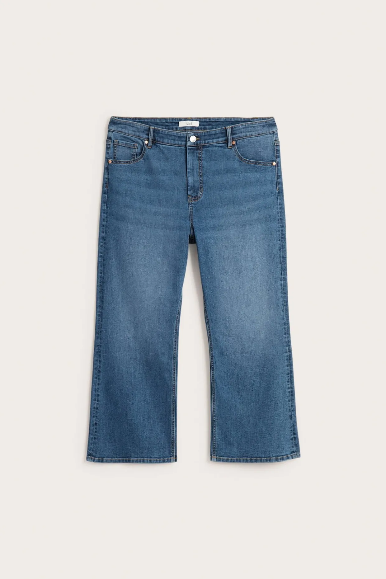 Cropped flare jeans high waist