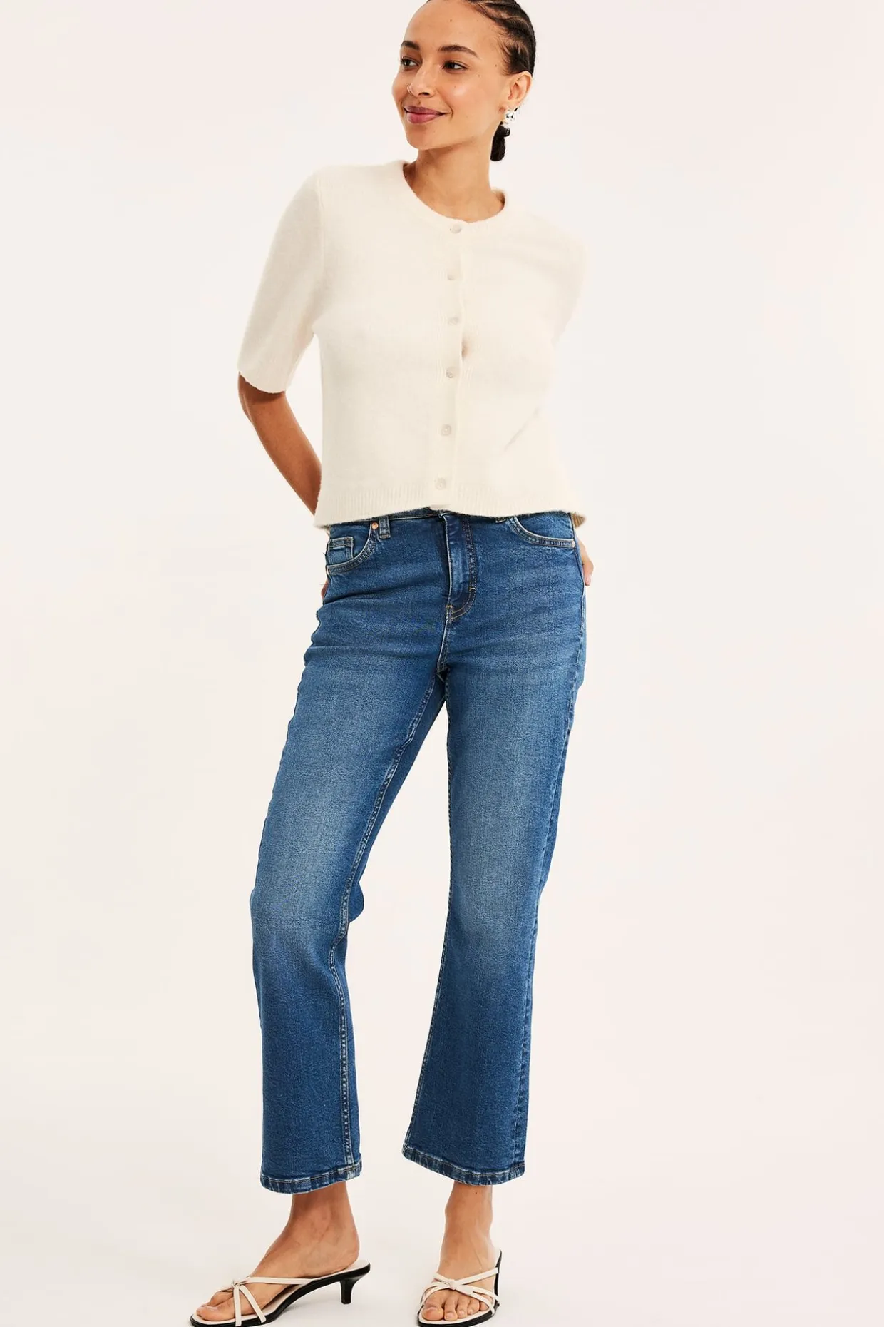 Cropped flare jeans regular waist