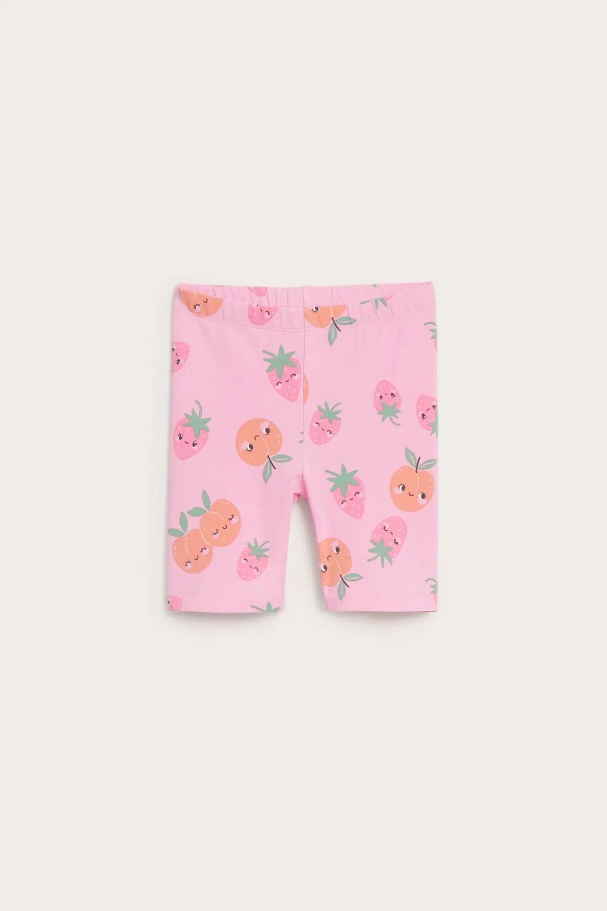 Cykelbyxor med fruktprint i bomull
