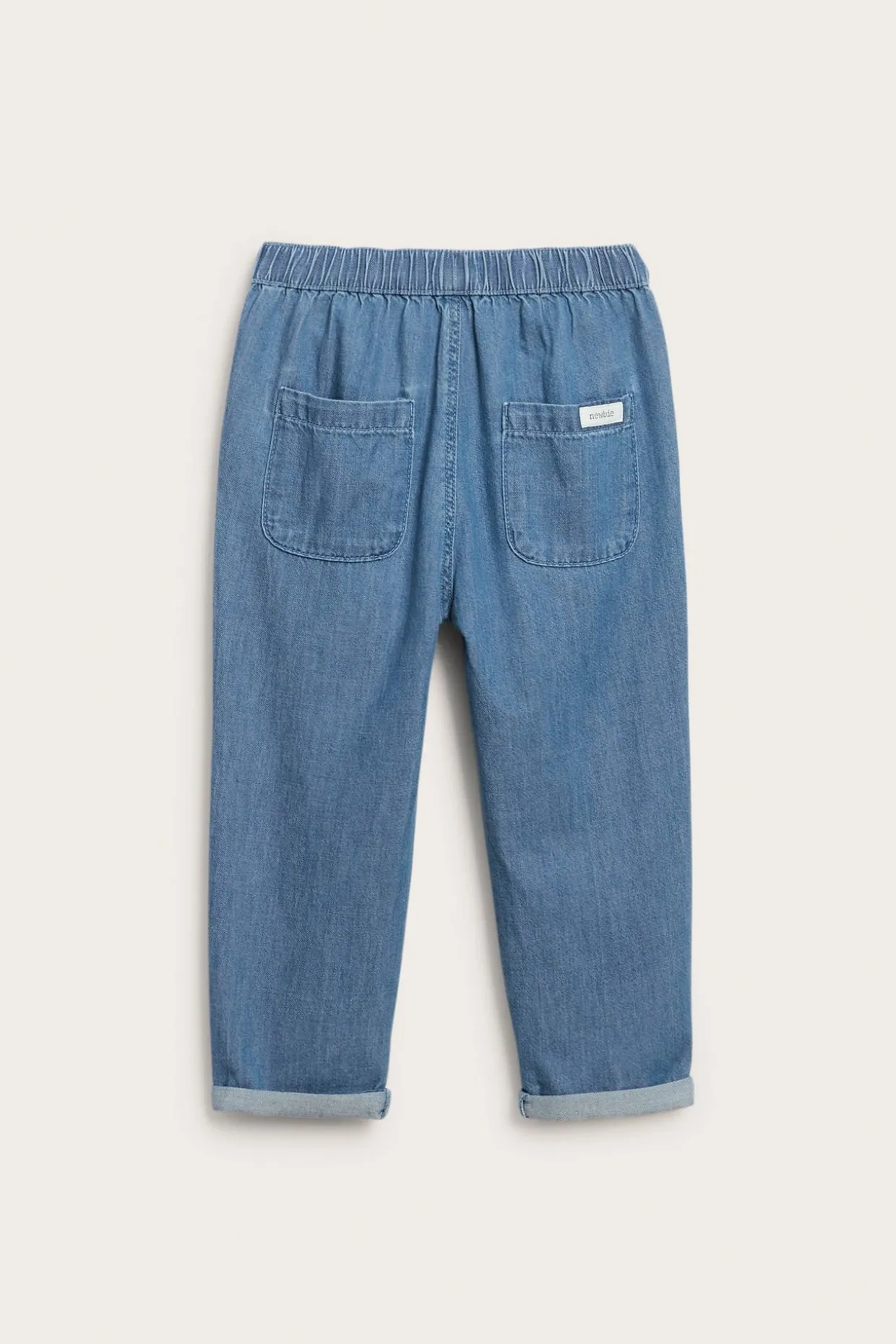 Denimbyxor med dragsko